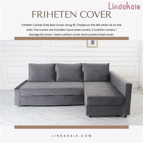 Friheten Sofa Bed Cover | Lindakale | Friheten sofa bed, Corner sofa ...