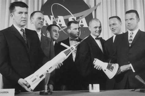 Mercury Seven, the US' first 7 astronauts were announced on April 9 ...