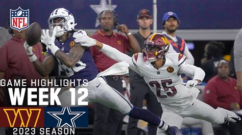 Washington Commanders vs. Dallas Cowboys Game Highlights | NFL 2023 ...