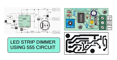 LED Strips Dimmer with 555 Circuit - Electronic Circuit