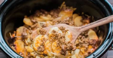 slow cooker hamburger potato casserole – Findatorr