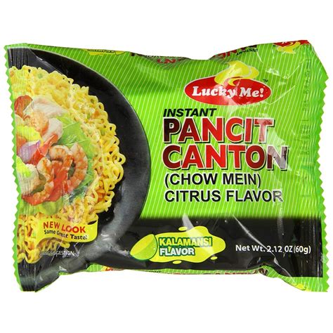 Lucky Me 24 X 60g Pancit Canton Kalamansi (Citrus Fruits) Chow Mien instant noodles