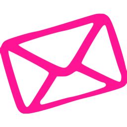 Deep pink email 2 icon - Free deep pink email icons