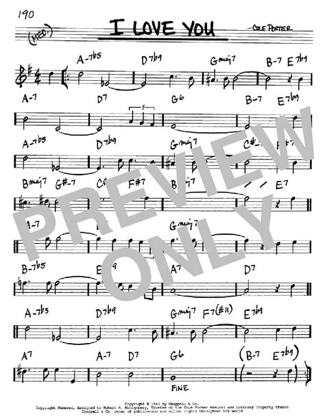 I Love You | Sheet Music Direct