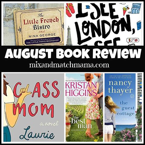 Mix and Match Mama August Book Review Reading Lists, Book Lists, Book ...