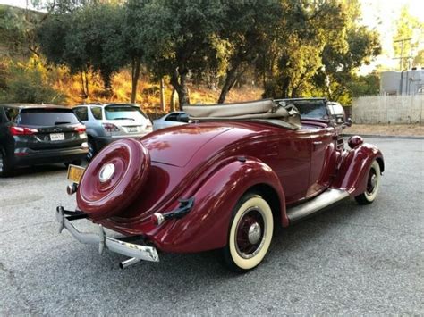 1936 FORD ROADSTER CONVERTIBLE WITH RUMBLE SEAT - Classic Ford Roadster 1936 for sale