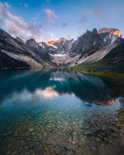 Arrigetch Peaks Reflection, Gates of the Arctic National Park. Small Garden Landscape, Landscape ...