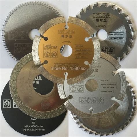 85x15mm 7pcs/lot mini multi saw blades cutting blades for electric saw, diameter , small saw ...