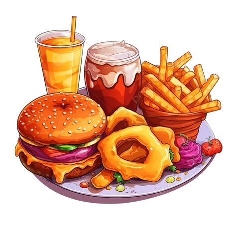 Food Fast Food Cartoon, Car Drawing, Cartoon Drawing, Food Drawing PNG ...