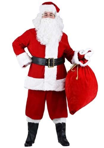 Plus Size Premiere Santa Suit Costume for Adults