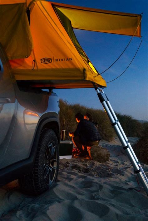 Rivian showcases R1T electric pickup truck as a camper - Electrek