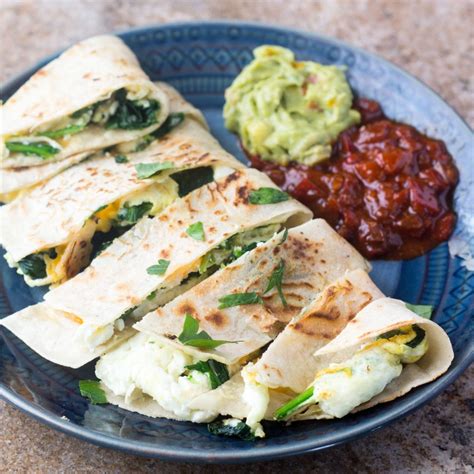 Healthy Breakfast Quesadilla - Gluten Free, Vegetarian