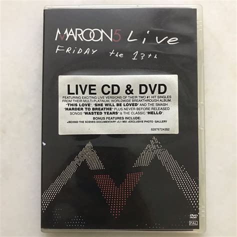 Maroon 5 CD + DVD (Box Aus), Hobbies & Toys, Music & Media, CDs & DVDs ...