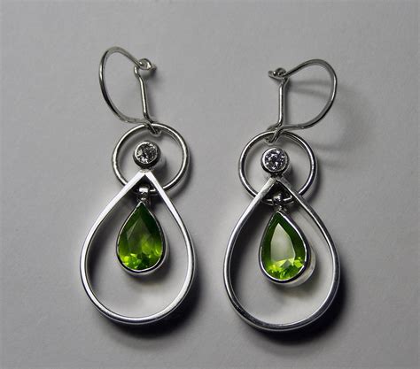Peridot Earrings | Silver Peridot Drop earrings | Haunted Mind - Soapy Bubble | Flickr