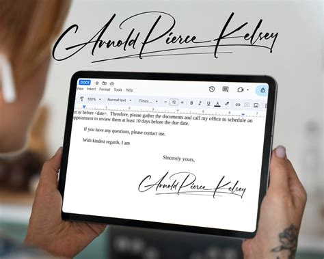 How To Insert Signature In Google Docs | Artlogo