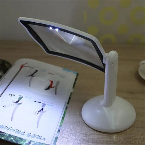 3X LED Screen Page Magnifier Brighter Reading Viewer Screen Hands Free ...