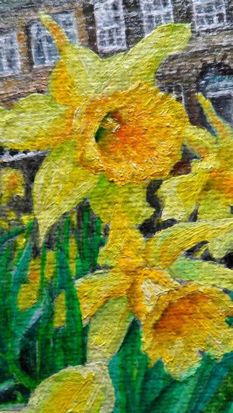 Daily Painting - Spring Daffodils