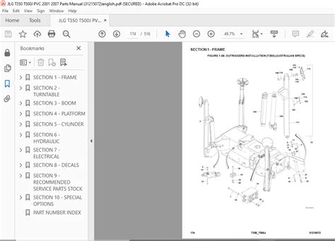 JLG T350 T500J PVC 2001 2007 Parts Manual (31215072) - PDF DOWNLOAD (english) - HeyDownloads ...