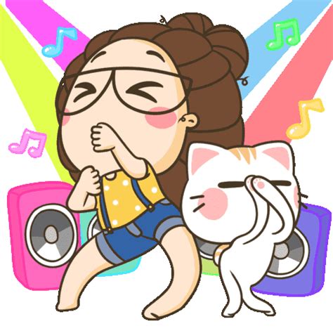 TuaGom: Pop-Up Stickers 2 | Animated emoticons, Dancing animated gif ...