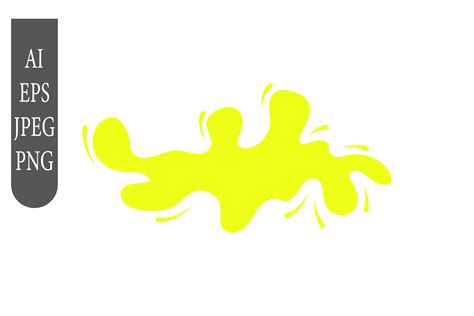 Yellow Paint Splash #2 Graphic by Jatmika Studio · Creative Fabrica