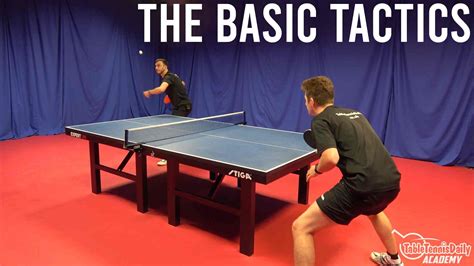 Basic Tactics for Table Tennis - TableTennisDaily Academy