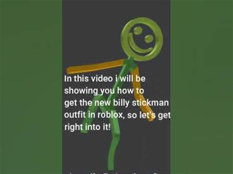 How to get the new billy stickman outfit in Roblox! #shorts #roblox - YouTube