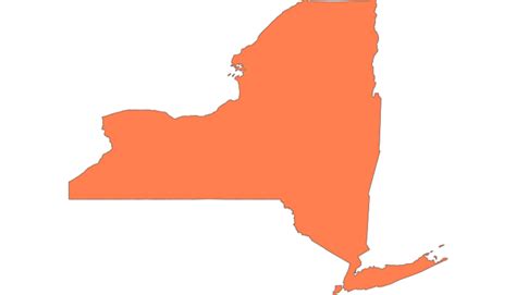 New York State Outline Transparent Image - PNGstrom