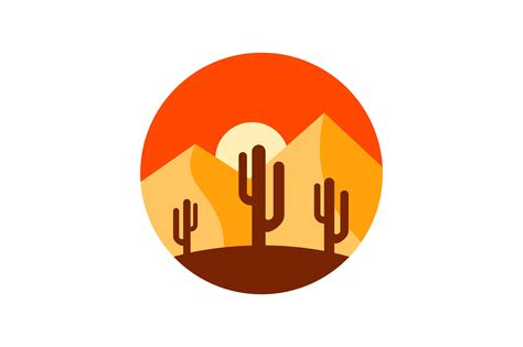 Desert Logo Graphic by skyacegraphic0220 · Creative Fabrica