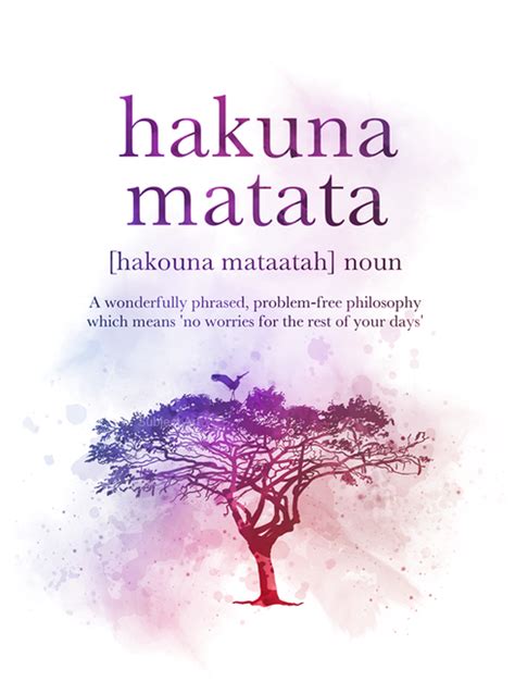 Hakuna Matata Definition Quote ART PRINT Lion King, Gift, Wall Art, Home Decor | Definition ...