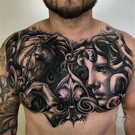 Full chest tattoo 2 | Chest tattoo men, Chest tattoo, Tattoos for guys