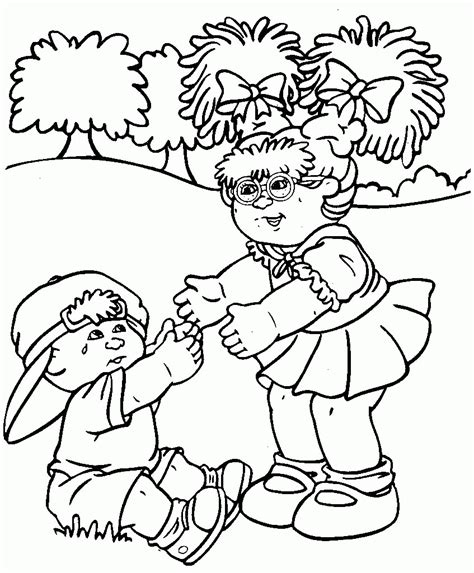 Cabbage Patch Coloring Pages - Coloring Home