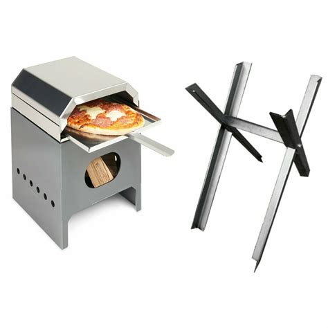 Pizza Oven and Fire Pit with Stand Combination Set