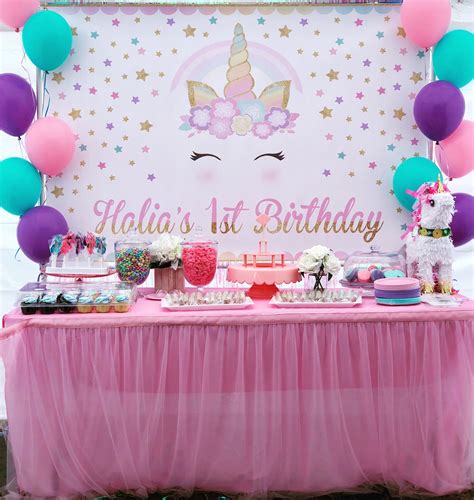 Unicorn Themed Party Diy Unicorn Birthday Party, Birthday Room ...