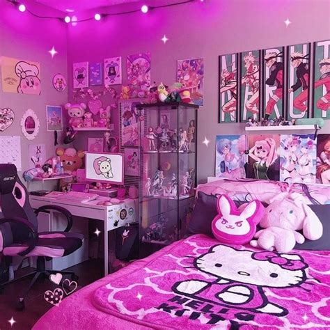 33 Fotos de Decoração de quarto gamer rosa incríveis p/ inspirar projetos