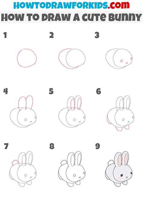 How to Draw a Cute Bunny Step by Step - Drawing Tutorial