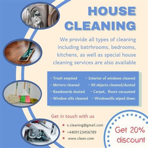Cleaning Service Flyer Template In Psd, Ai & Vector – Brandpacks Inside ...