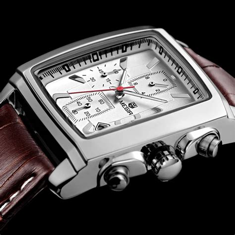 Rectangle Luxury Top Brand Quartz Watch Men Leather Business Wrist ...