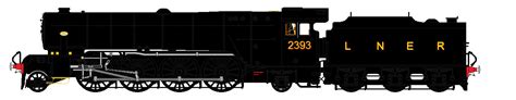 LNER P1 liveries - 2393 by 2509-Silverlink on DeviantArt