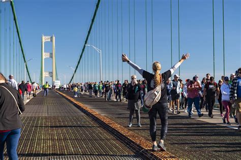 Mackinac Bridge to be closed to vehicles for annual Labor Day bridge ...