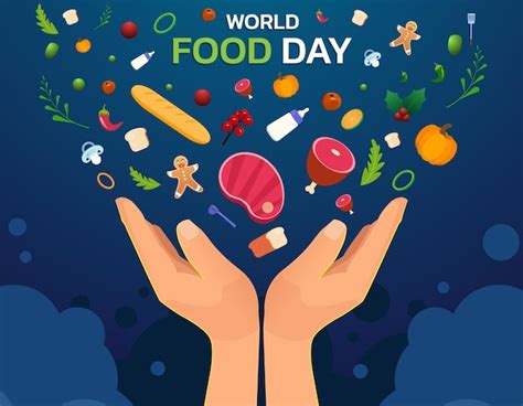 Premium Vector | World food day illustration vector., colorful food ...