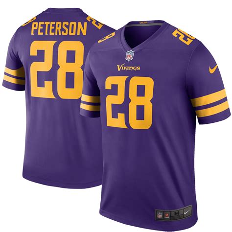 Nike Adrian Peterson Minnesota Vikings Purple Color Rush Legend Jersey