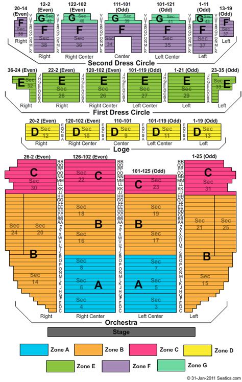 Providence Performing Arts Center Seating Chart | Providence Performing ...