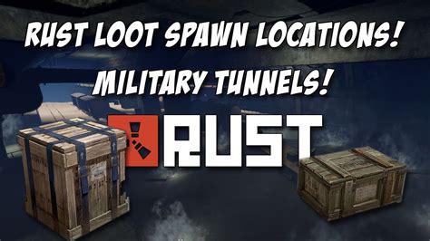 RUST ALL MILITARY TUNNEL LOOT LOCATIONS! Weapon Crates and Brown Crates! - YouTube