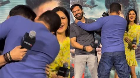 Salman Khan Kisses Emraan Hashmi At Tiger 3 Event, Latter Runs Away ...