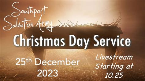 Southport Salvation Army, Christmas Day Service - Sunday 25th December ...