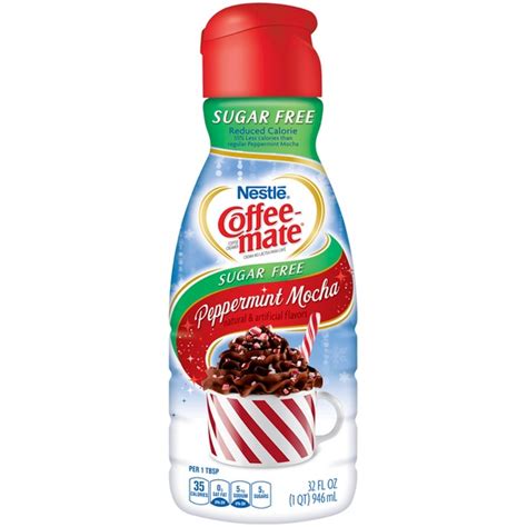 Nestlé Coffee Mate Peppermint Mocha Sugar Free Liquid Coffee Creamer ...