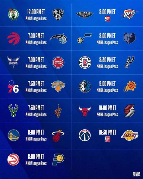 #NBA: We’ve got 13 games on the NBA schedule today Which one are you ...