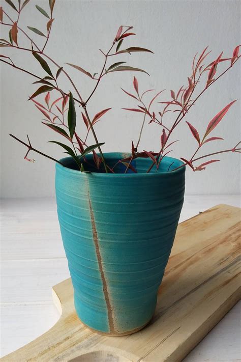 Blue Ceramic Vase Pottery Vase Modern Ceramic Vase Pottery - Etsy