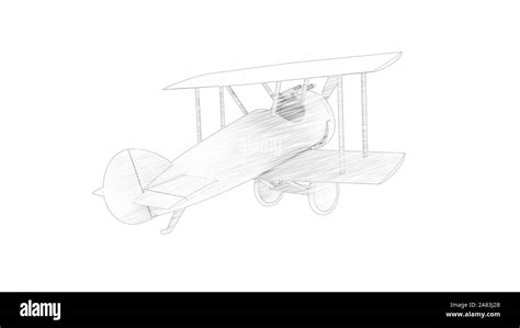 3d rendering of a world war 1 bi plane isolated in white background Stock Photo - Alamy