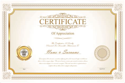 certificate with Vector illustration - Download Free Vectors, Clipart Graphics & Vector Art